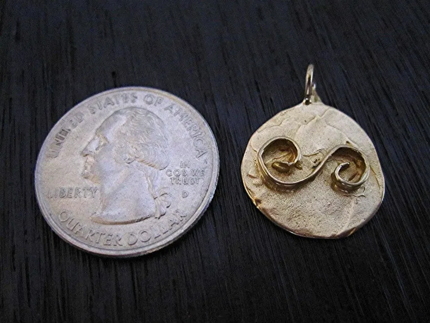 Artisan Gold Bronze Balance Symbol Pendant and Charm