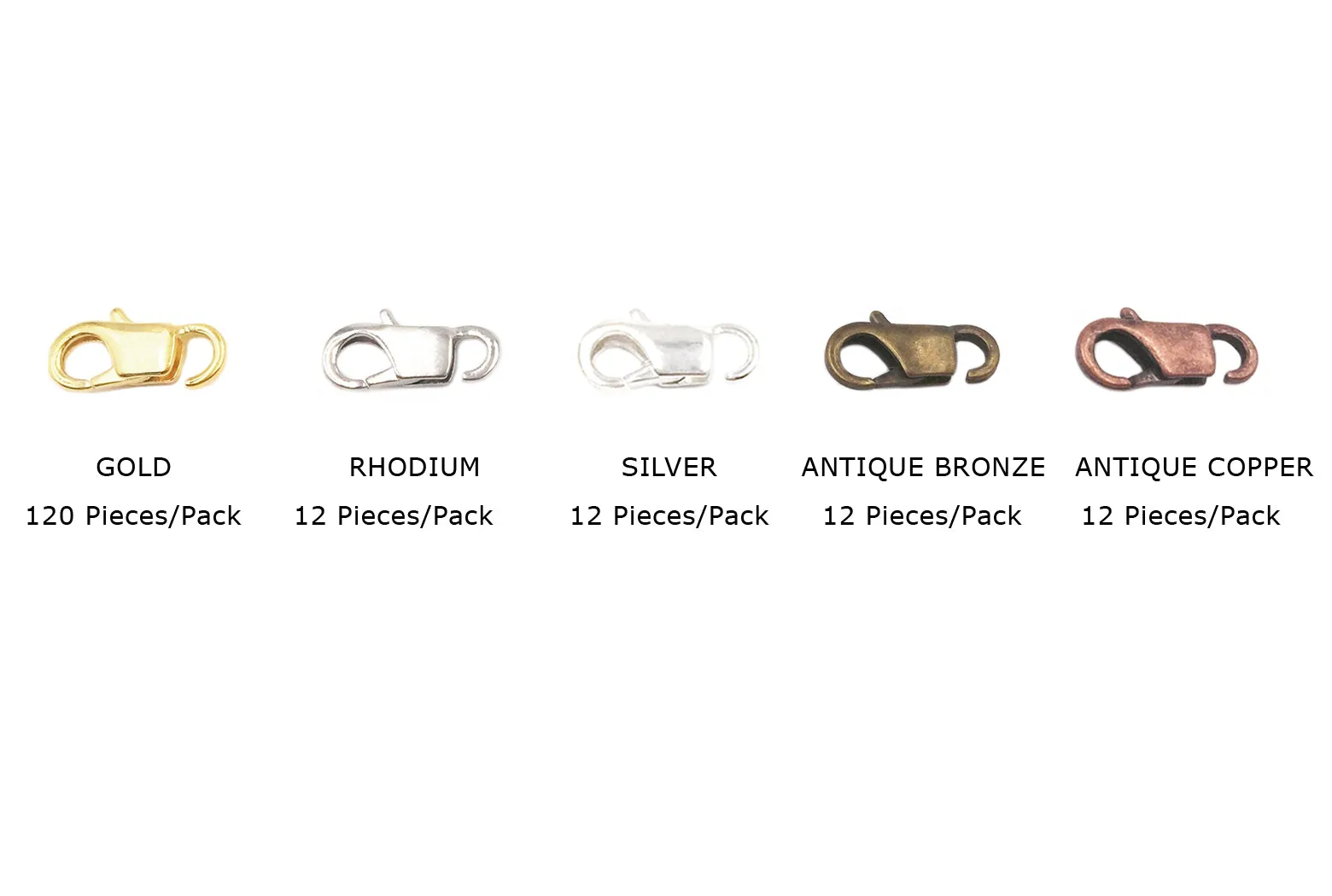 BLC1001 Clasp 5mm x 13mm CHOOSE COLOR BELOW