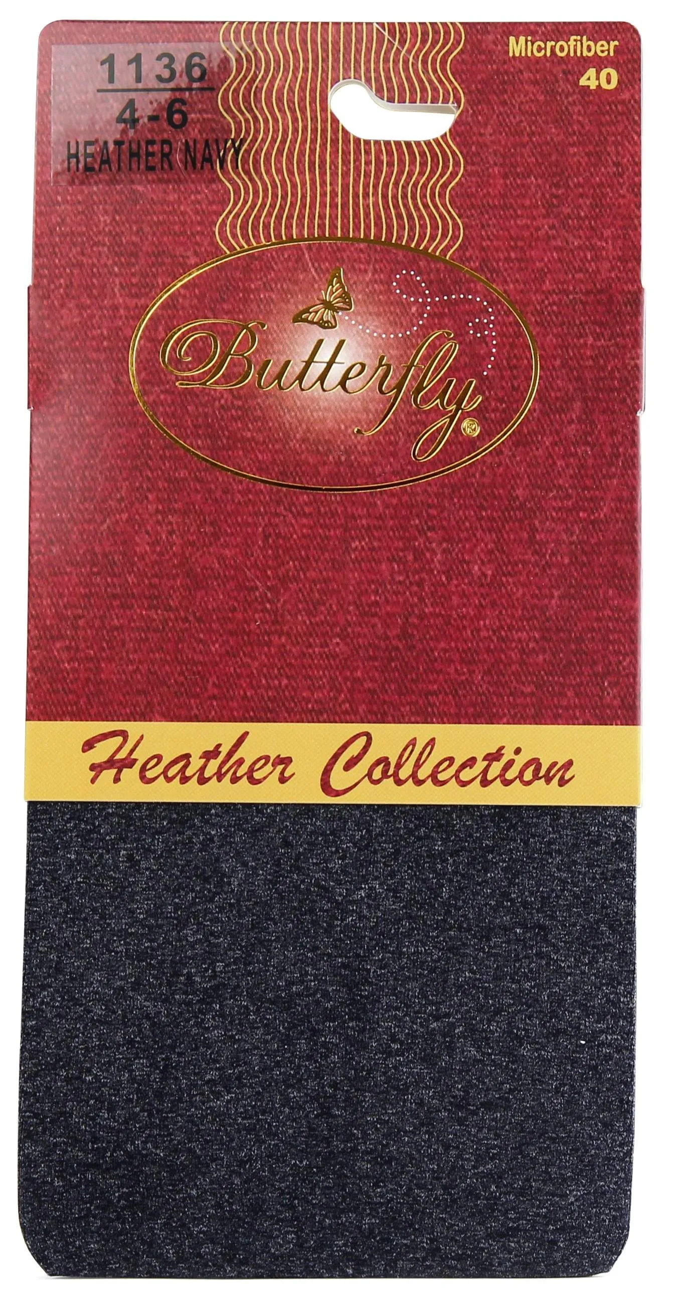Butterfly Microfiber Heather Girls Tights 70 Denier Style: 1136