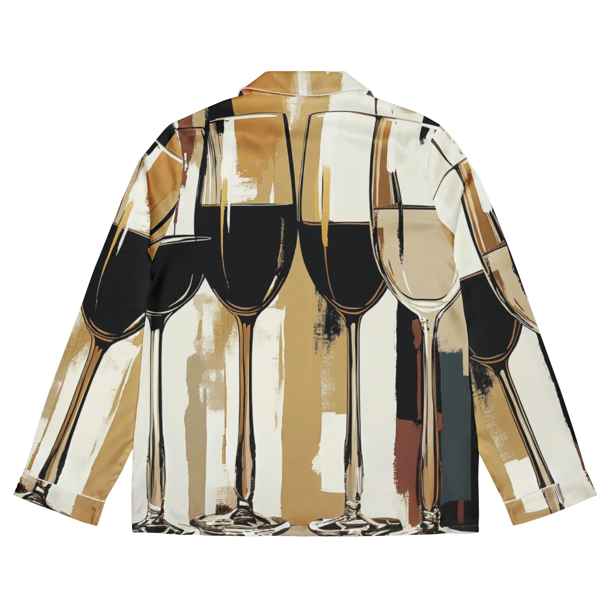 DUO MODERN "Luxe Vino" Women’s Long Sleeve Pajama Top