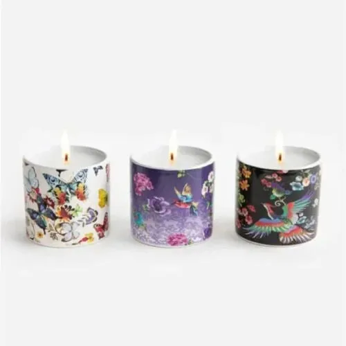 Johnny Was Fine Set of 3 VOTIVE CANDLES Candle three Natural Soy Multi New