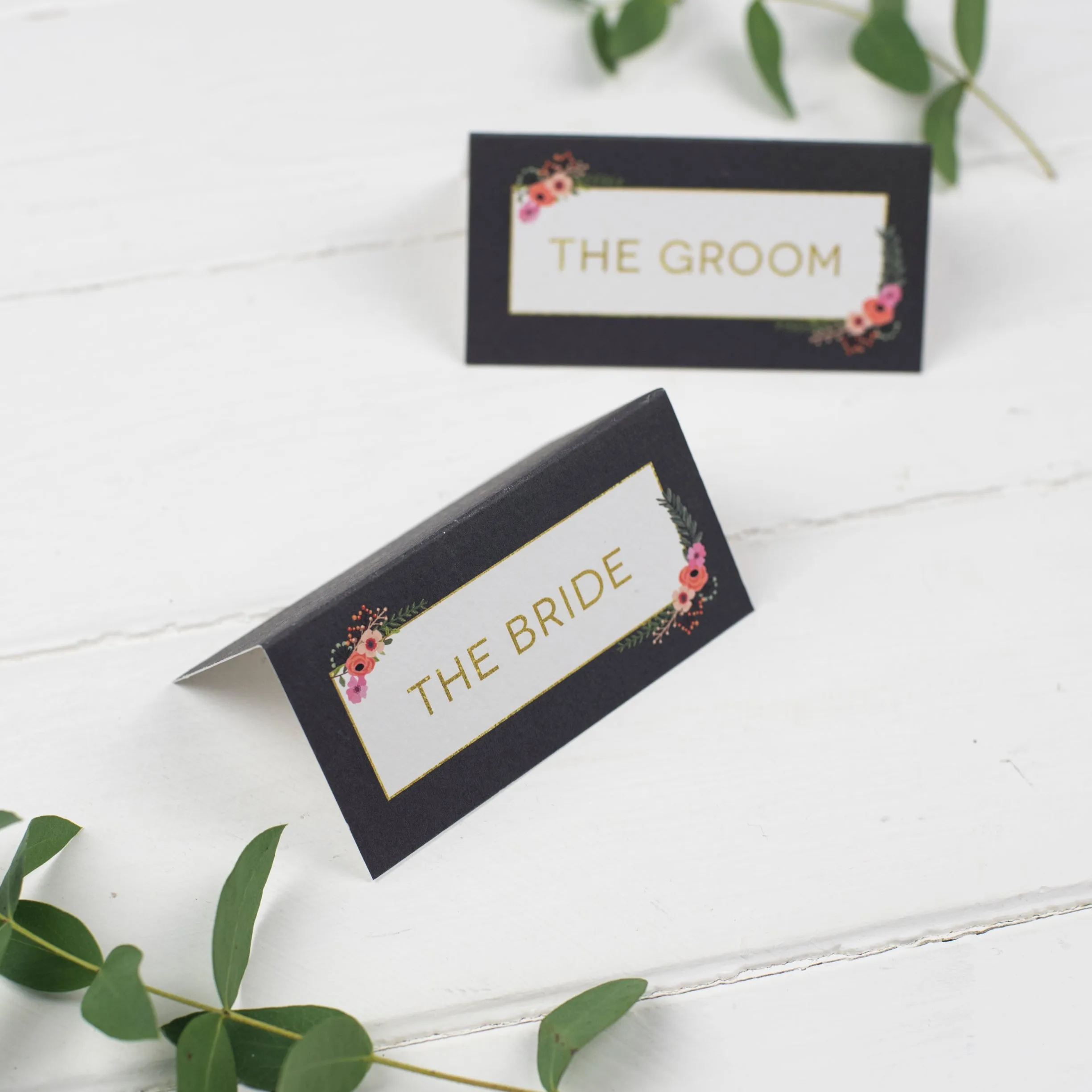 Modern Botanical Place Cards