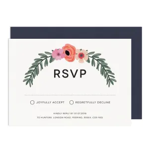 Modern Botanical RSVP Card