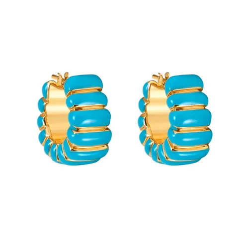 Modern Classy Turquoise Earrings