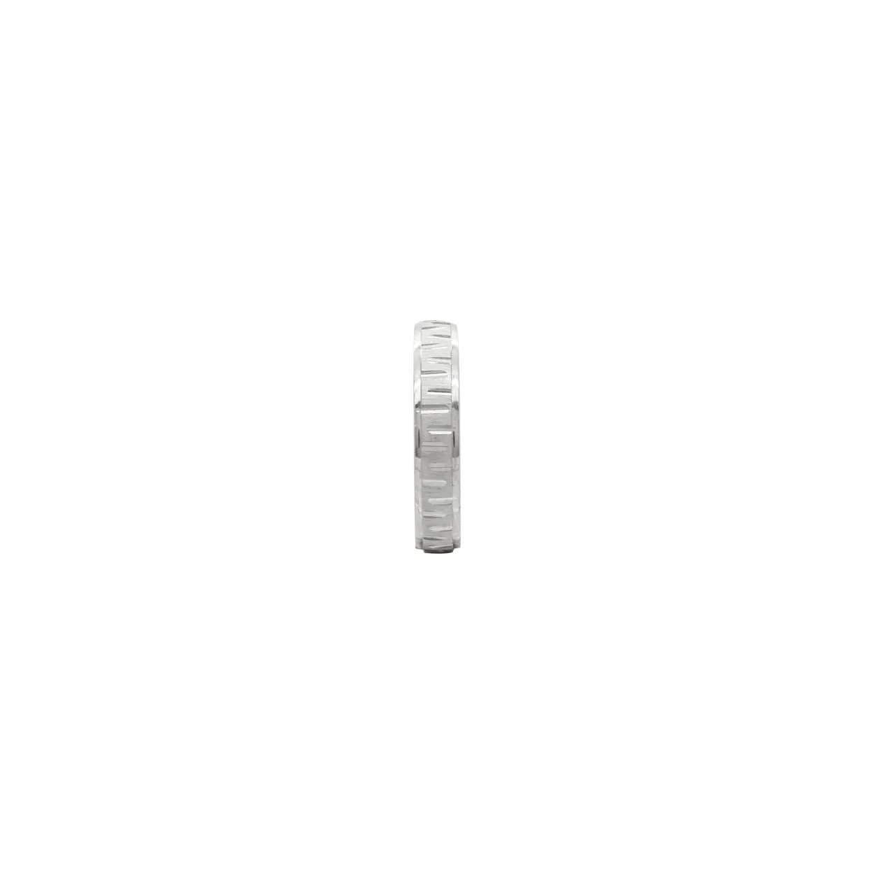 Modern Edge Silver Ring