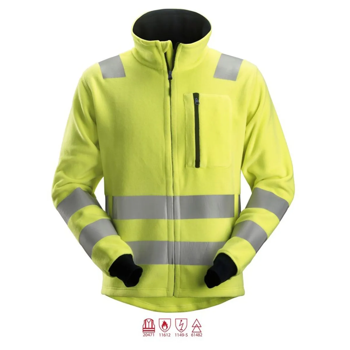 Snickers&#x20;2860&#x20;ProtectWork&#x20;FleeceJacket,&#x20;Class&#x20;3&#x20;-&#x20;High&#x20;Vis&#x20;Yellow