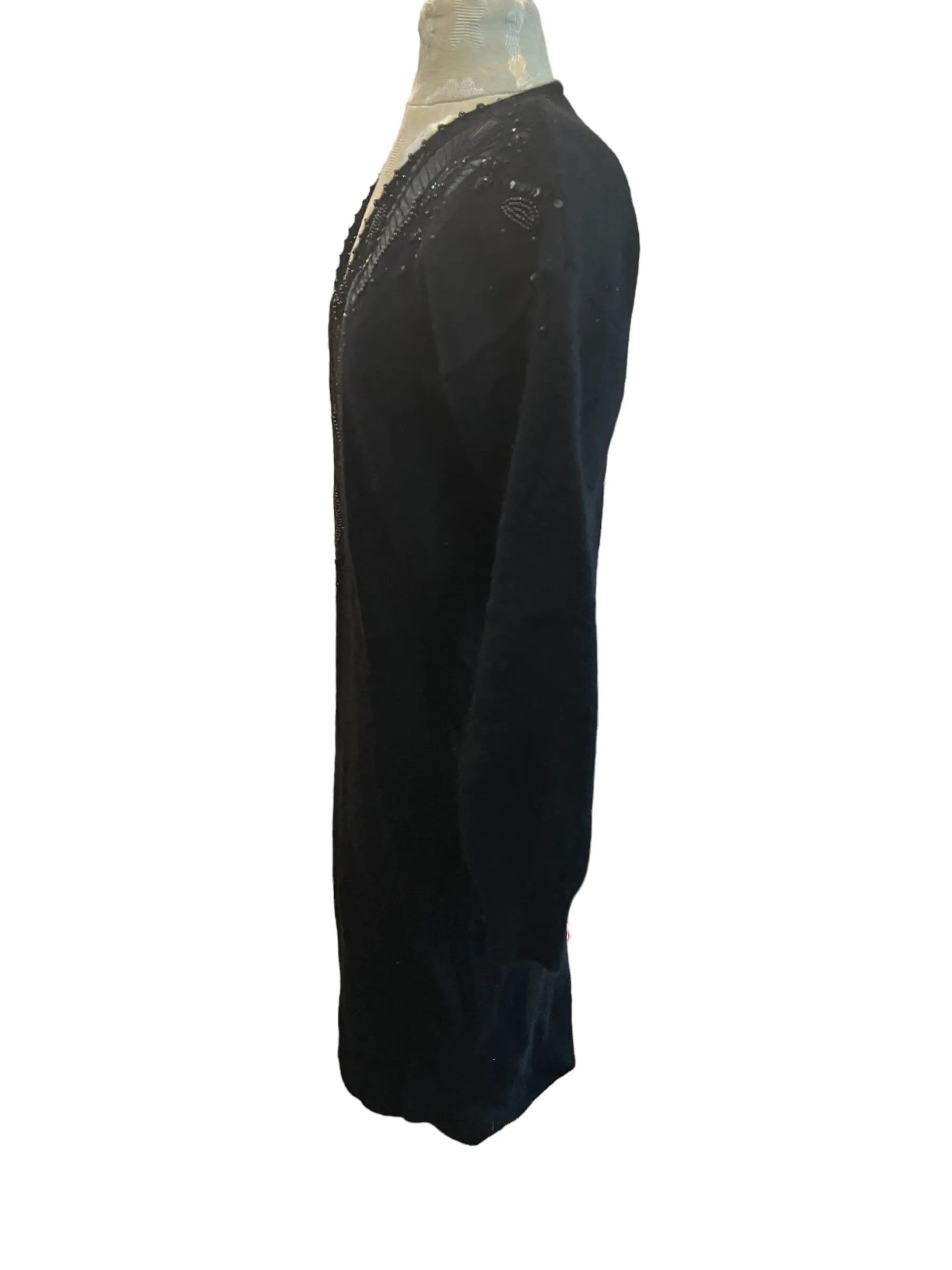 Vintage 80’s black lambswool sweater dress M