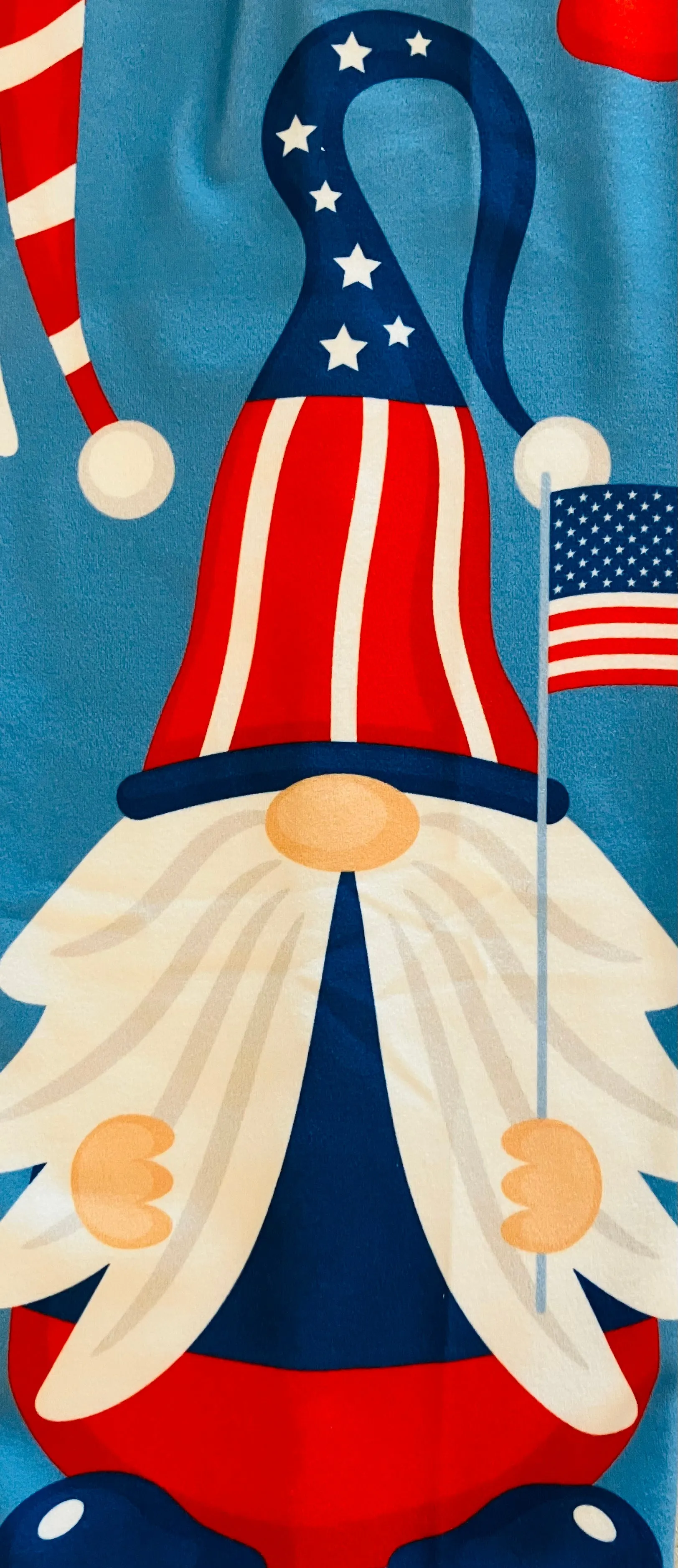 Womens American Flag Gnome Leggings, Soft Yoga Pants, Sizes Sizes OS/TC/TC2, Yoga Waist, Red/White/Blue, Exclusive Leggings